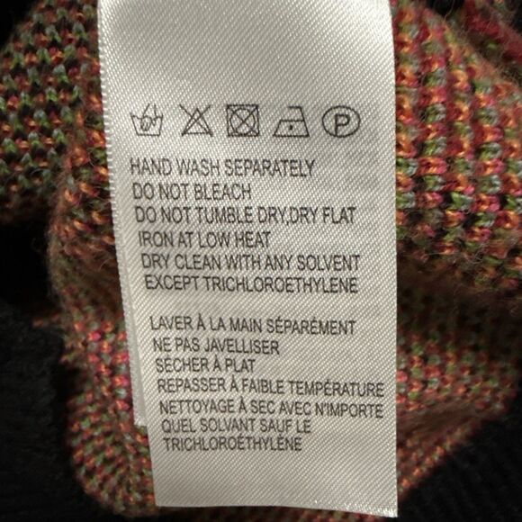 Farm Rio Small Sweater The Dance Multicolor Knit Balloon Sleeve Pullover Womens - Picture 6 of 8